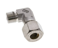3/8'' NPT Macho x 12S Codo de compresión de 90 grados de acero inoxidable 630 Bar DIN 2353