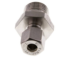 G 1/2'' Macho x 8L Racor de compresión recto de acero inoxidable 315 Bar DIN 2353
