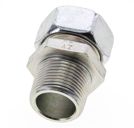 1'' NPT Macho x 28L Anillo de corte recto de acero galvanizado 160 Bar DIN 2353