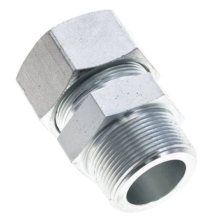 1 1/2'' NPT Macho x 38S Anillo de corte recto de acero galvanizado 315 Barra DIN 2353