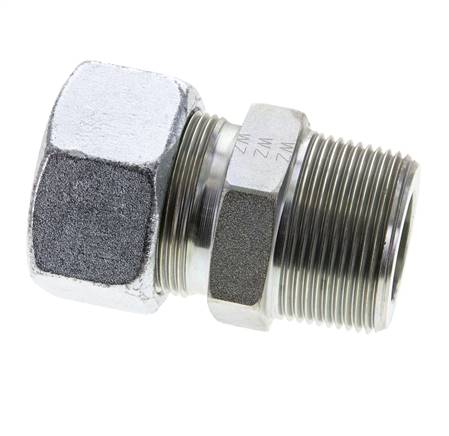 1 1/4'' NPT Macho x 30S Anillo de corte recto de acero galvanizado 400 Bar DIN 2353