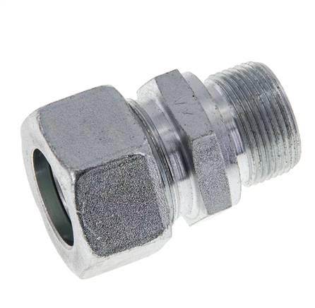 M26x1,5 Macho x 22L Anillo de corte recto de acero galvanizado 160 Bar DIN 2353