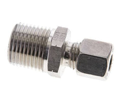 1/2'' NPT Macho x 8L Anillo de corte recto de acero inoxidable 315 Barra DIN 2353