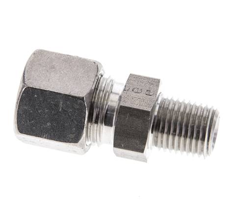 1/4'' NPT Macho x 10S Anillo de corte recto de acero inoxidable 630 Barra DIN 2353