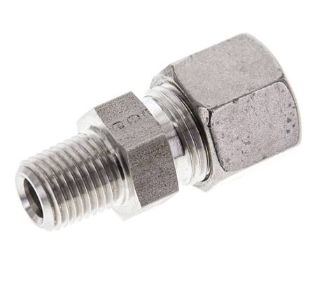 1/4'' NPT Macho x 10S Anillo de corte recto de acero inoxidable 630 Barra DIN 2353