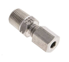 1/8'' NPT Macho x 4LL Anillo de corte recto de acero inoxidable 100 Bar DIN 2353