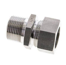 1'' NPT Macho x 28L Anillo de corte recto de acero inoxidable 160 Bar DIN 2353