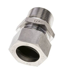 1'' NPT Macho x 28L Anillo de corte recto de acero inoxidable 160 Bar DIN 2353