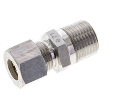 1/2'' NPT Macho x 12L Racor de compresión recto de acero inoxidable 315 Bar DIN 2353