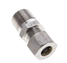 1/2'' NPT Macho x 12L Racor de compresión recto de acero inoxidable 315 Bar DIN 2353