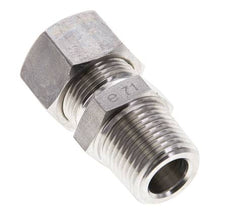1/2'' NPT Macho x 15L Racor de compresión recto de acero inoxidable 315 Bar DIN 2353