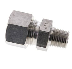 1/2'' NPT Macho x 20S Racor de compresión recto de acero inoxidable 400 Bar DIN 2353