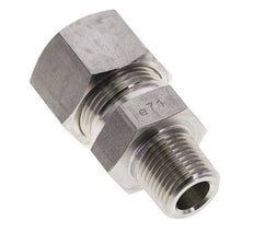 1/2'' NPT Macho x 20S Racor de compresión recto de acero inoxidable 400 Bar DIN 2353