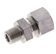 1/2'' NPT Macho x 20S Racor de compresión recto de acero inoxidable 400 Bar DIN 2353
