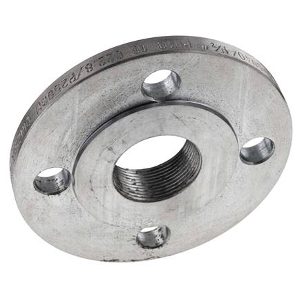 Brida Roscada DN40-PN16 Rp 1-1/2'' Acero Galvanizado DIN 2566