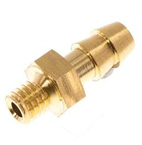 G1/4'' Macho X 6mm Latón Conector De Manguera 10 Bar
