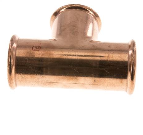 Racor en T a presión - 54 mm hembra - Aleación de cobre