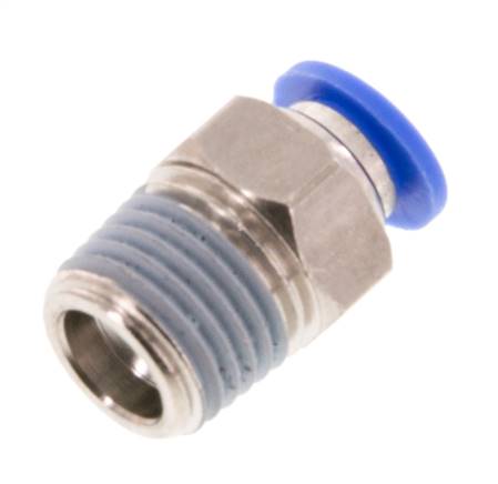 Racor de 6mm x R1/4'' con rosca macho Latón/PA 66 NBR [5 piezas]