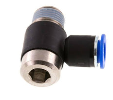Codo en L de 12mm x R1/2'' en forma de L con rosca macho Latón/PA 66 NBR Interior Hexágono Giratorio