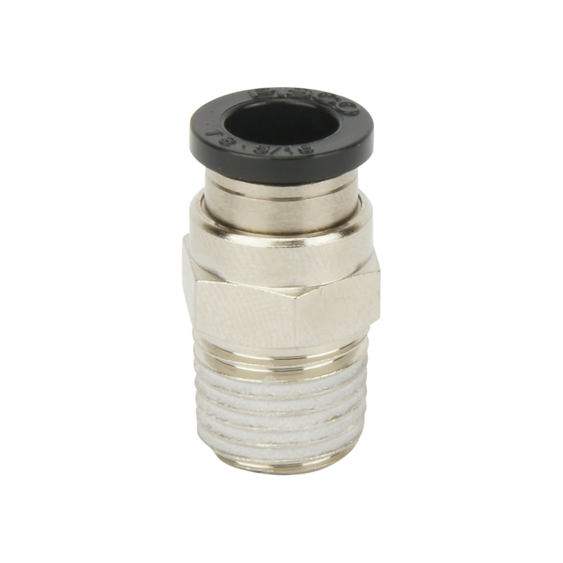 Racor a presión recto 6mmxR3/8'' [10 piezas]