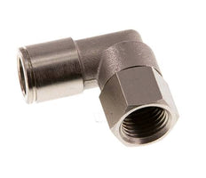 Codo de 90 grados 10mm x G1/4'' con rosca hembra Latón NBR Giratorio