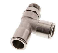 Racor en T en ángulo recto de 14mm x G3/8'' con rosca macho Latón NBR Giratorio