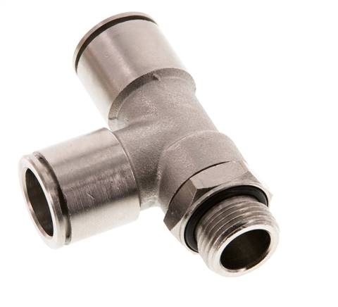 Racor en T en ángulo recto de 14mm x G3/8'' con rosca macho Latón NBR Giratorio