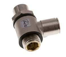 Válvula reguladora de caudal Codo de salida de contador 10 mm - G3/8'' Latón Tornillo ranurado Banjo