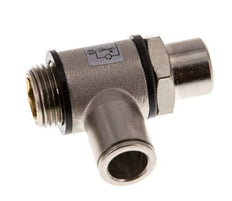 Válvula reguladora de caudal Codo de salida de contador 10 mm - G3/8'' Latón Tornillo ranurado Banjo