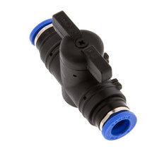 Válvula de bola recta de 2 vías 8 mm plástico/latón
