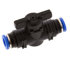 Válvula de bola recta de 2 vías 8 mm plástico/latón