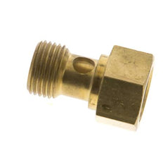 Racor de compresión codo 14x12mm & G1/2'' PVDF con rosca macho 10 bar
