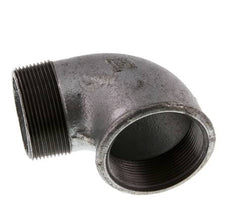 Rp 2'' x R 2'' F/M Codo de 90 grados de hierro fundido galvanizado 25 Bar