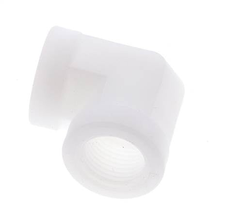 Racor en ángulo de 90 grados G1/2'' hembra Polipropileno (pp) 10bar (140,5psi) FDA