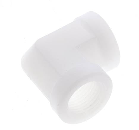 Racor en ángulo de 90 grados G1/2'' hembra Polipropileno (pp) 10bar (140,5psi) FDA
