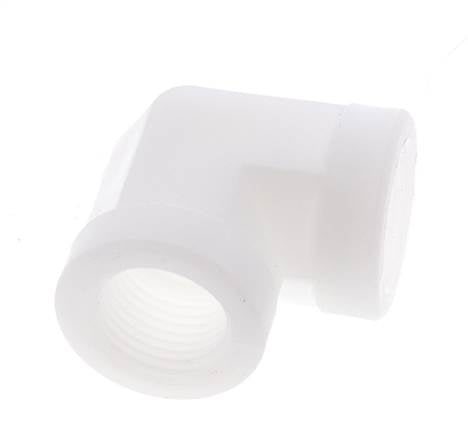 Racor en ángulo de 90 grados G1/2'' hembra Polipropileno (pp) 10bar (140,5psi) FDA
