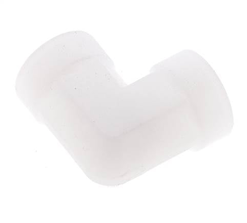 Racor acodado de 90 grados G1/4'' hembra Polipropileno (pp) 10bar (140,5psi) FDA