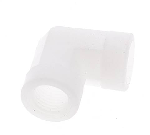 Racor acodado de 90 grados G1/4'' hembra Polipropileno (pp) 10bar (140,5psi) FDA