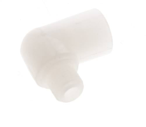 Racor acodado 90deg G1/8'' Macho x Hembra PVDF 10bar (140.5psi) FDA