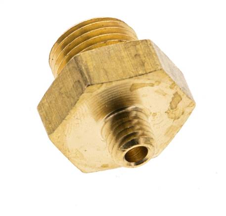 G 1/8'' x M5 Espiga doble de latón 16 barras [5 piezas]