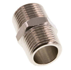 R 1/2'' Niple Doble de Latón Niquelado 16 Bar [2 Piezas]