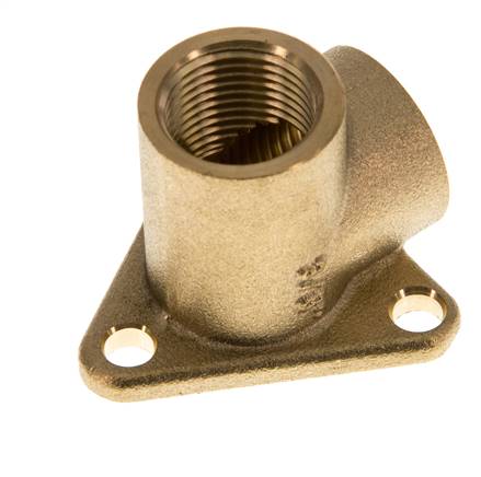 G 3/8'' Latón Empalme de aire de 2 vías montado en la pared 16 Bar [2 Piezas]