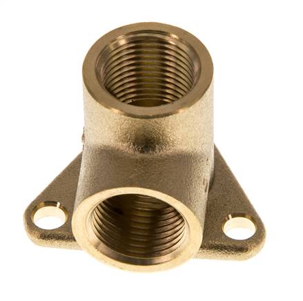 G 3/8'' Latón Empalme de aire de 2 vías montado en la pared 16 Bar [2 Piezas]