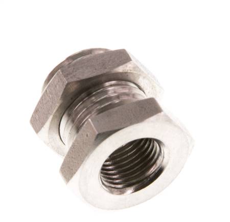G 1/8'' x G 1/4'' F/M Racor de acero inoxidable 40 Bar
