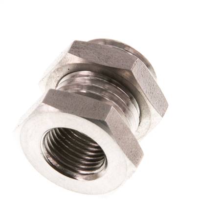 G 1/8'' x G 1/4'' F/M Racor de acero inoxidable 40 Bar