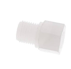 Anillo reductor G1/8'' Hembra x G1/4'' Macho PVDF 10bar (140.5psi) FDA 17mm Hex.