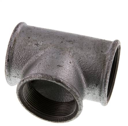 Rp 2'' T de hierro fundido galvanizado 25 Bar