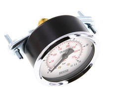 0..25 Bar (0..363 psi) Manómetro de montaje en panel Acero/Latón 63 mm Clase 2.5 (Soporte)