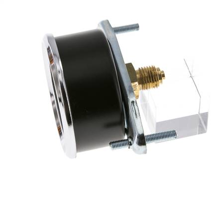 0..60 Bar (0..870 psi) Manómetro de montaje en panel Acero/Latón 63 mm Clase 2.5 (Soporte)
