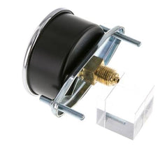 0..60 Bar (0..870 psi) Manómetro de montaje en panel Acero/Latón 63 mm Clase 2.5 (Soporte)